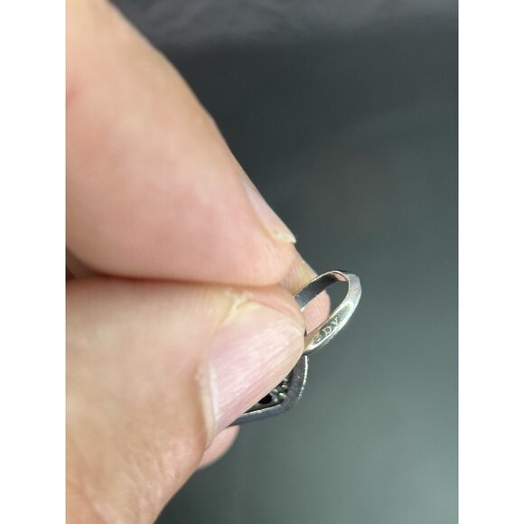 David Yurman Sterling Silver Black Diamonds Tag 31mm Chain 25” - Picture 14 of 16